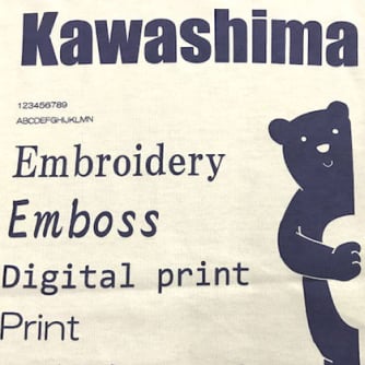 ラバー・顔料プリント